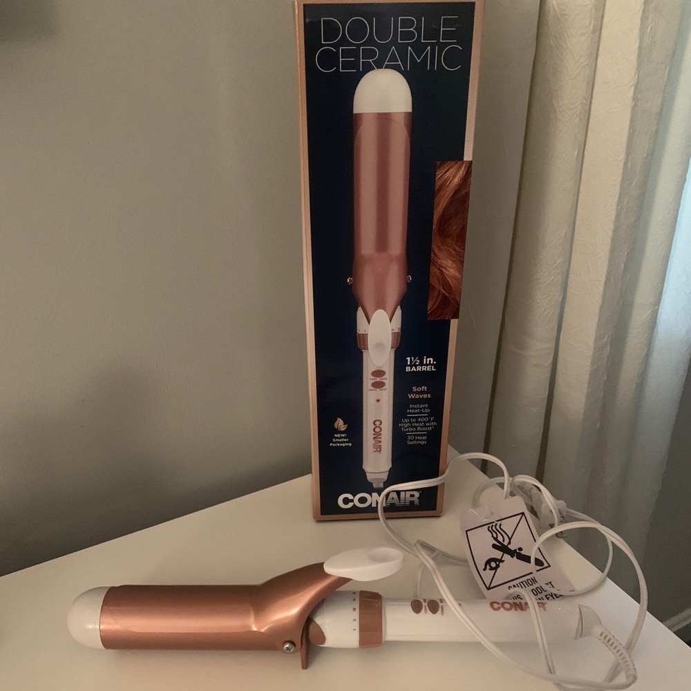 Double Ceramic 1 1/2 inch Curling Iron